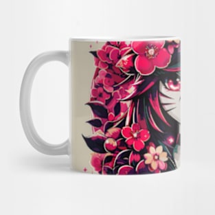 Nekomimi Floral Fantasy Mug